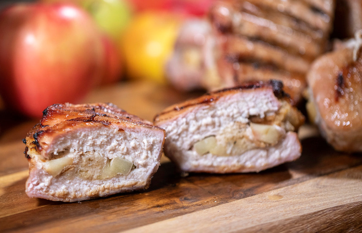 Apple Stuffed Pork Chops Louisiana Grills® Recipes LouisianaGrills