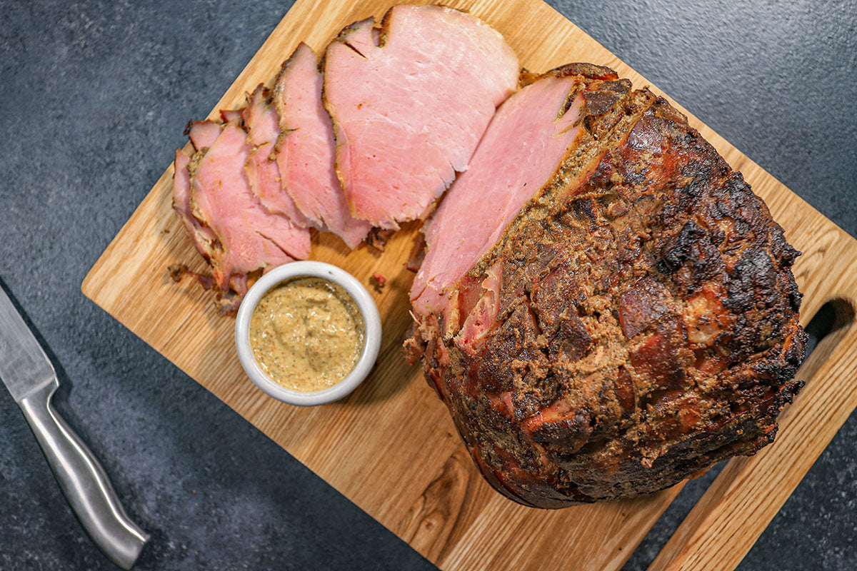 Twice Smoked Ham with Spicy Mustard Glaze LouisianaGrills