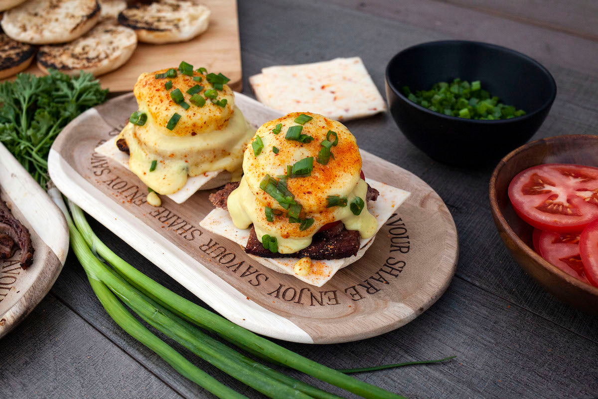 Brisket Eggs Benedict Louisiana Grills® Recipes LouisianaGrills