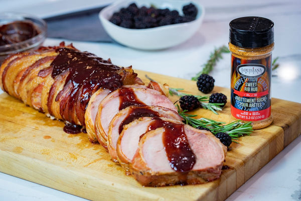 Grilled Pork Loin with Blackberry Sauce