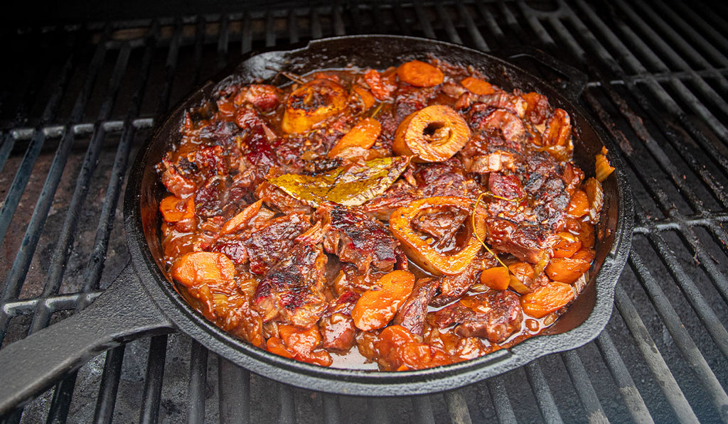 Smoke-braised whole beef shank