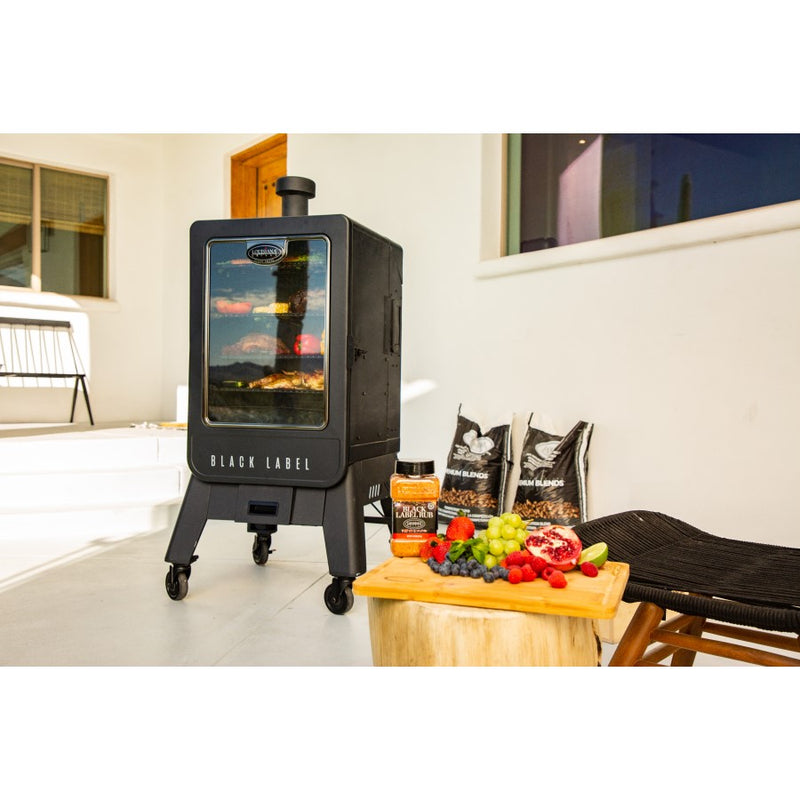 4-Tier Vertical Charcoal Smoker & Grill - 564 Sq In Cooking Area, Includes Rib Rack & Hooks, Built-in Thermometer